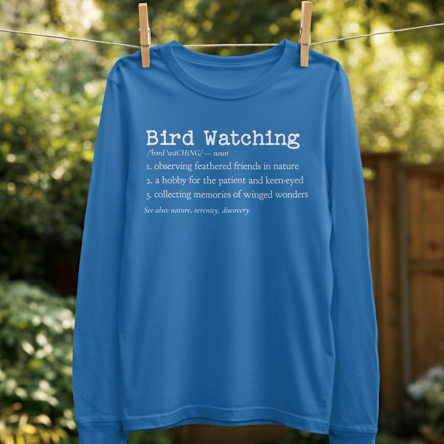 Bird Watching Definition Long Sleeve Shirt product
