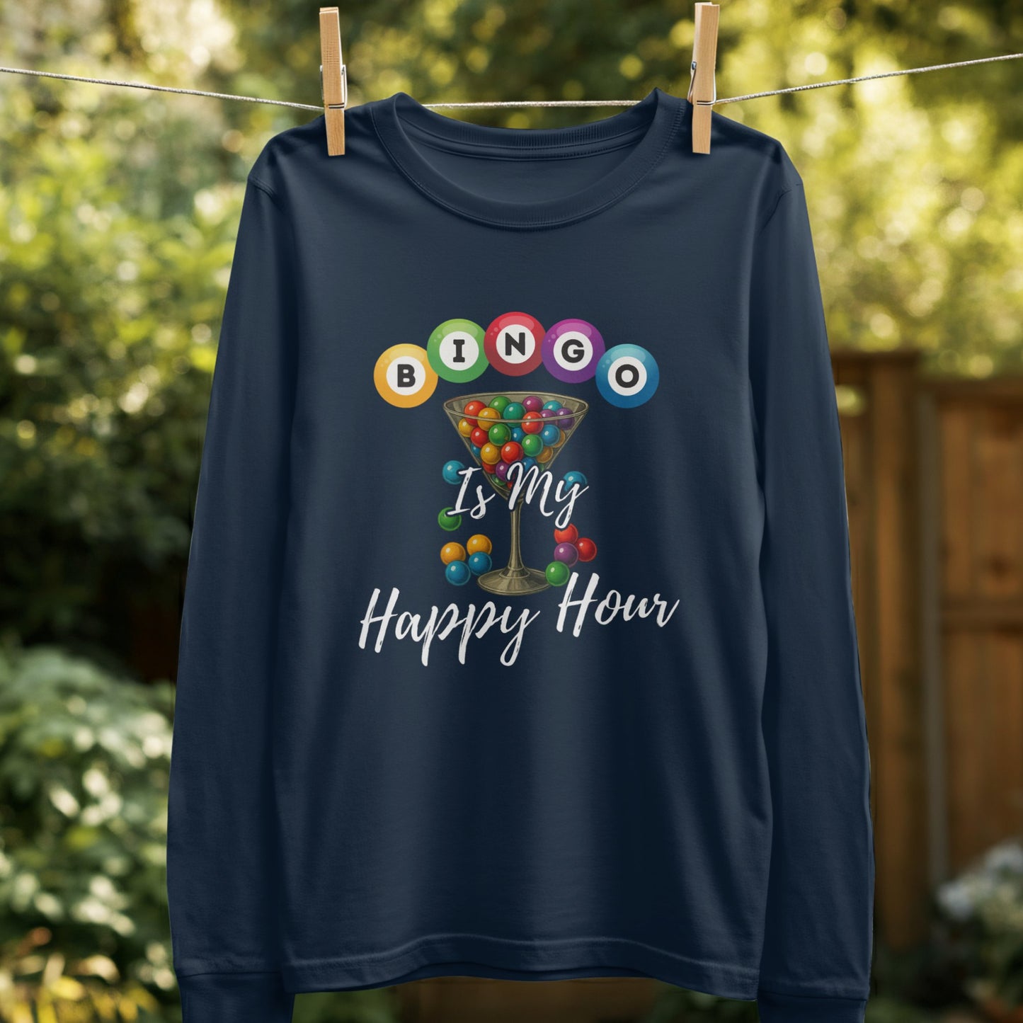 Bingo Is My Happy Hour Graphic Long Sleeve product