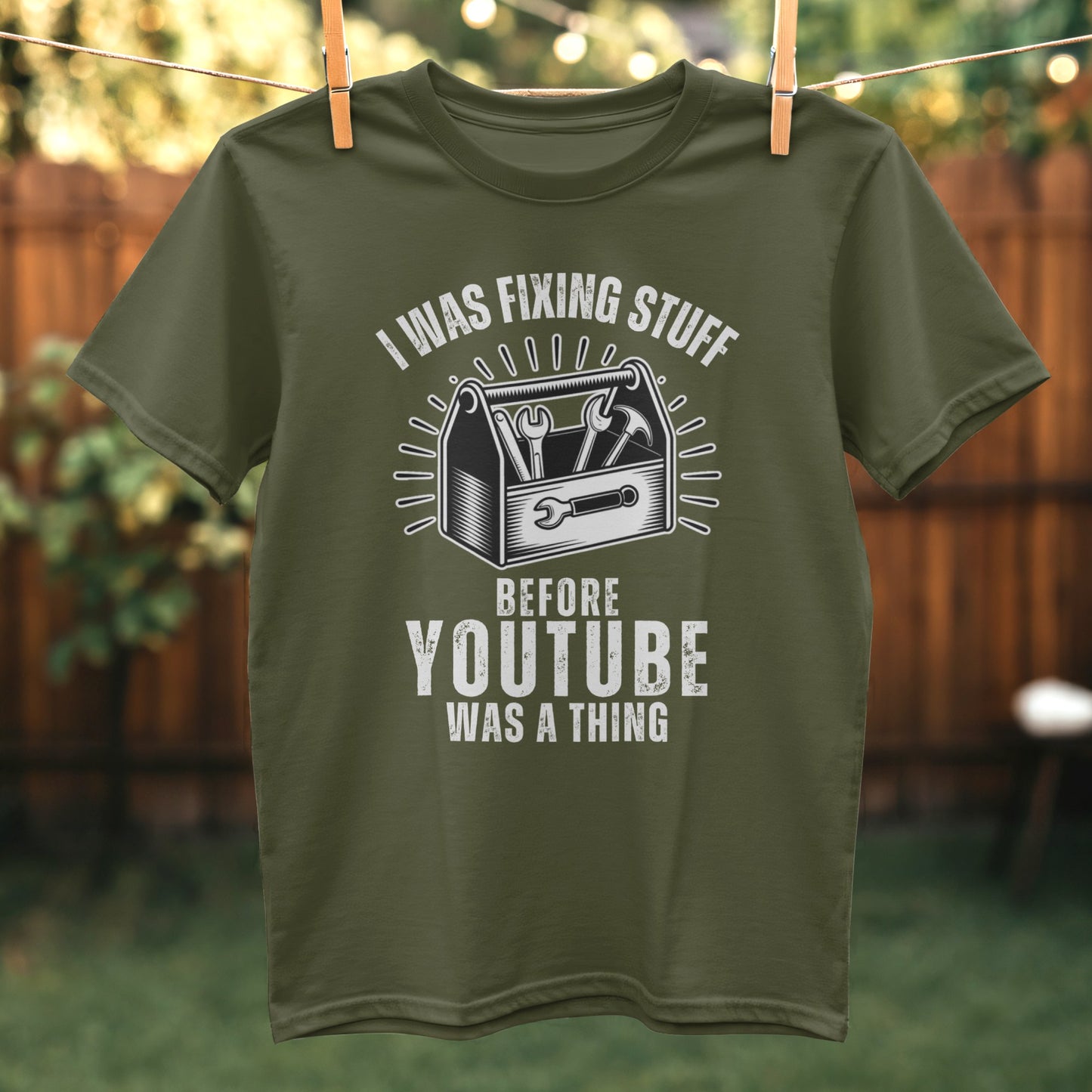 I Was Fixing Stuff Before YouTube Was A Thing T-shirt product type