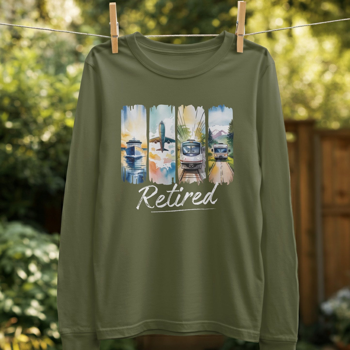 Retired Scenic Design Adventure Long Sleeve Shirt product