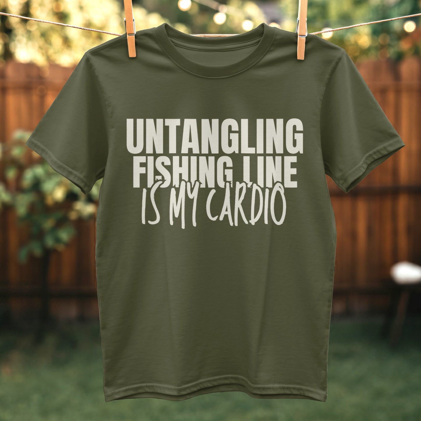 Untangling Fishing Line Is My Cardio T-shirt product type