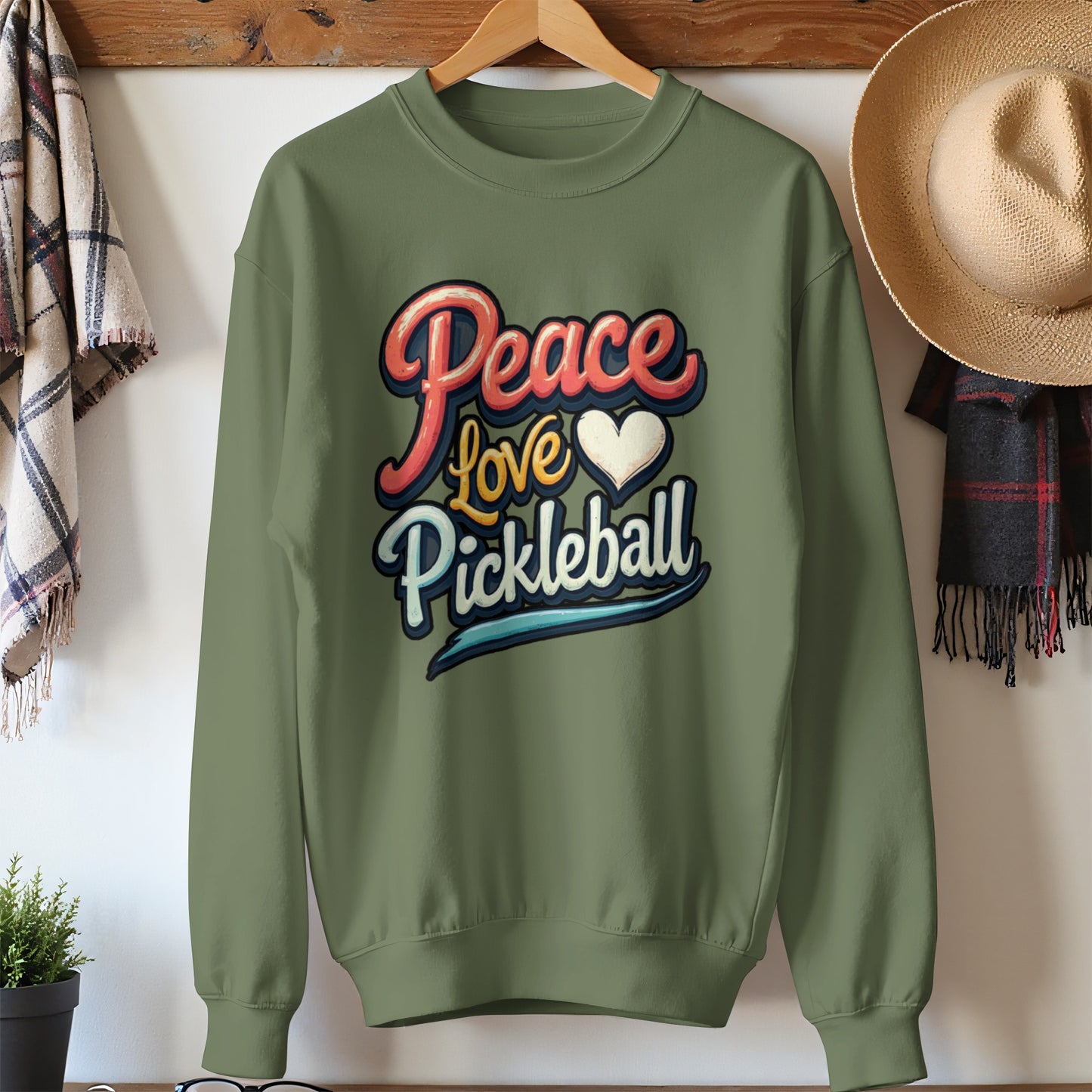 Peace Love Pickleball Graphic Sweater product type