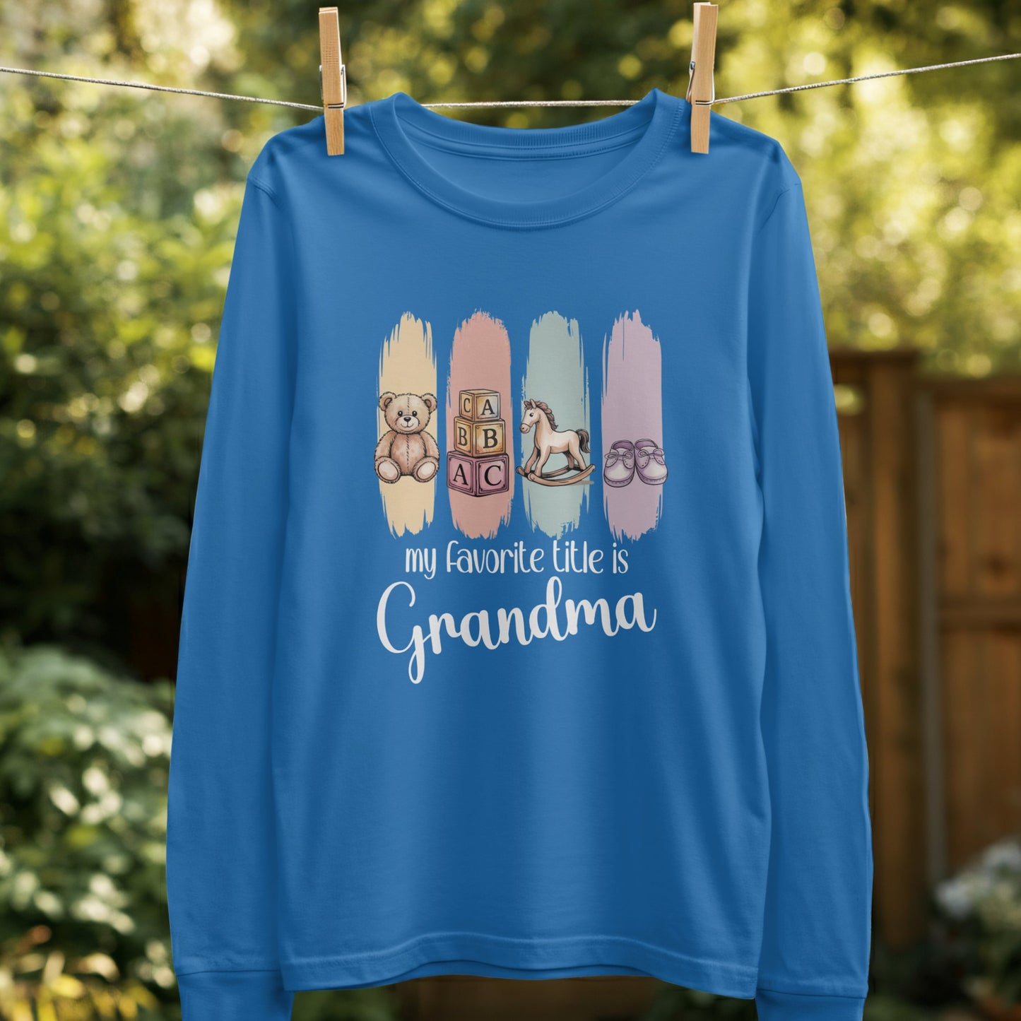 My Favorite Title Is Grandma Long Sleeve Shirt Product