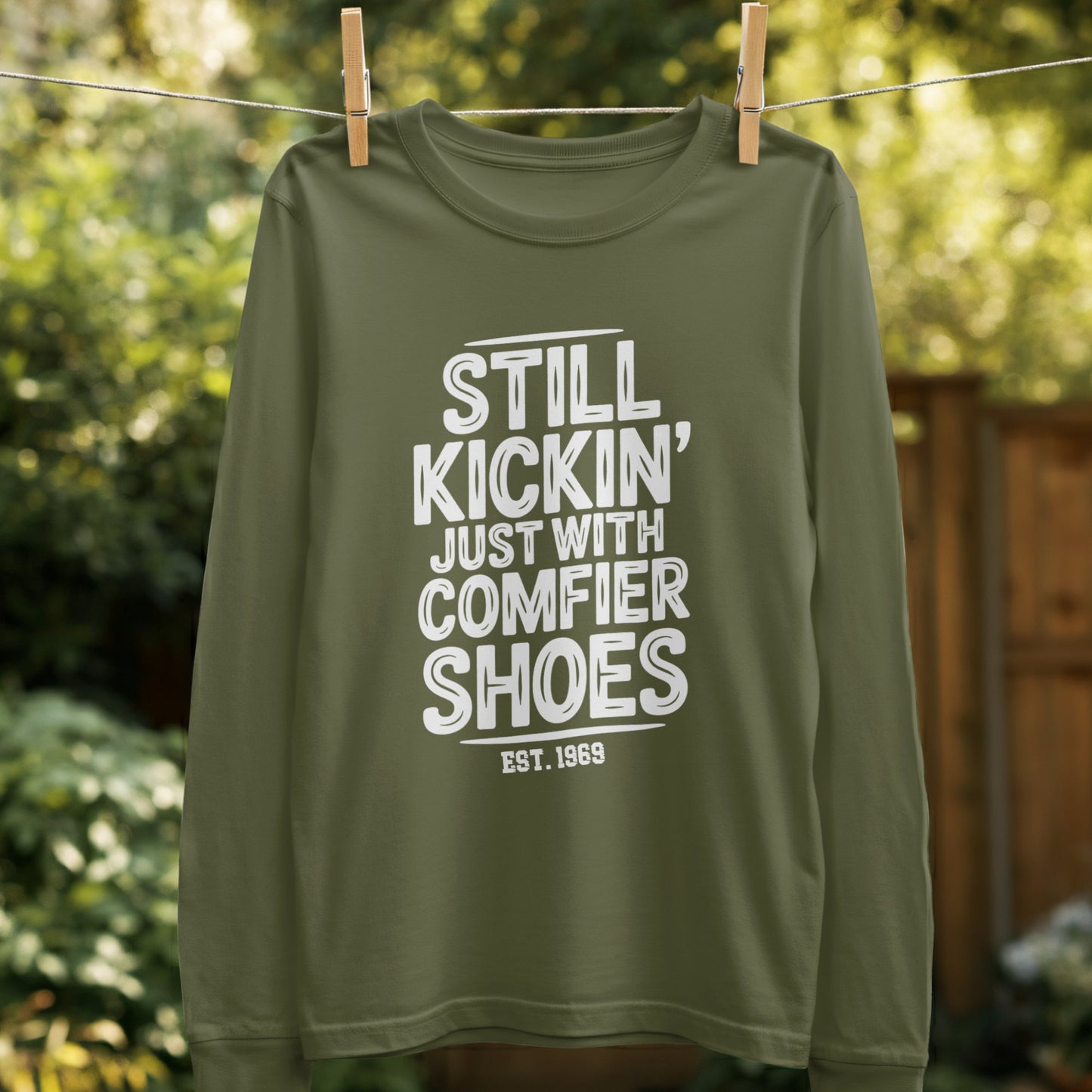 Still Kickin' Just With Comfier Shoes Shirt product type