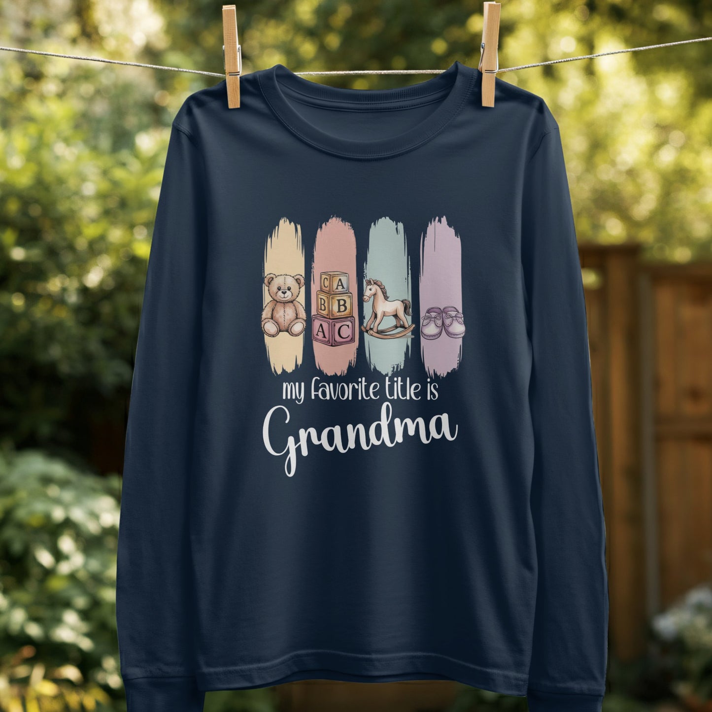 My Favorite Title Is Grandma Long Sleeve Shirt product