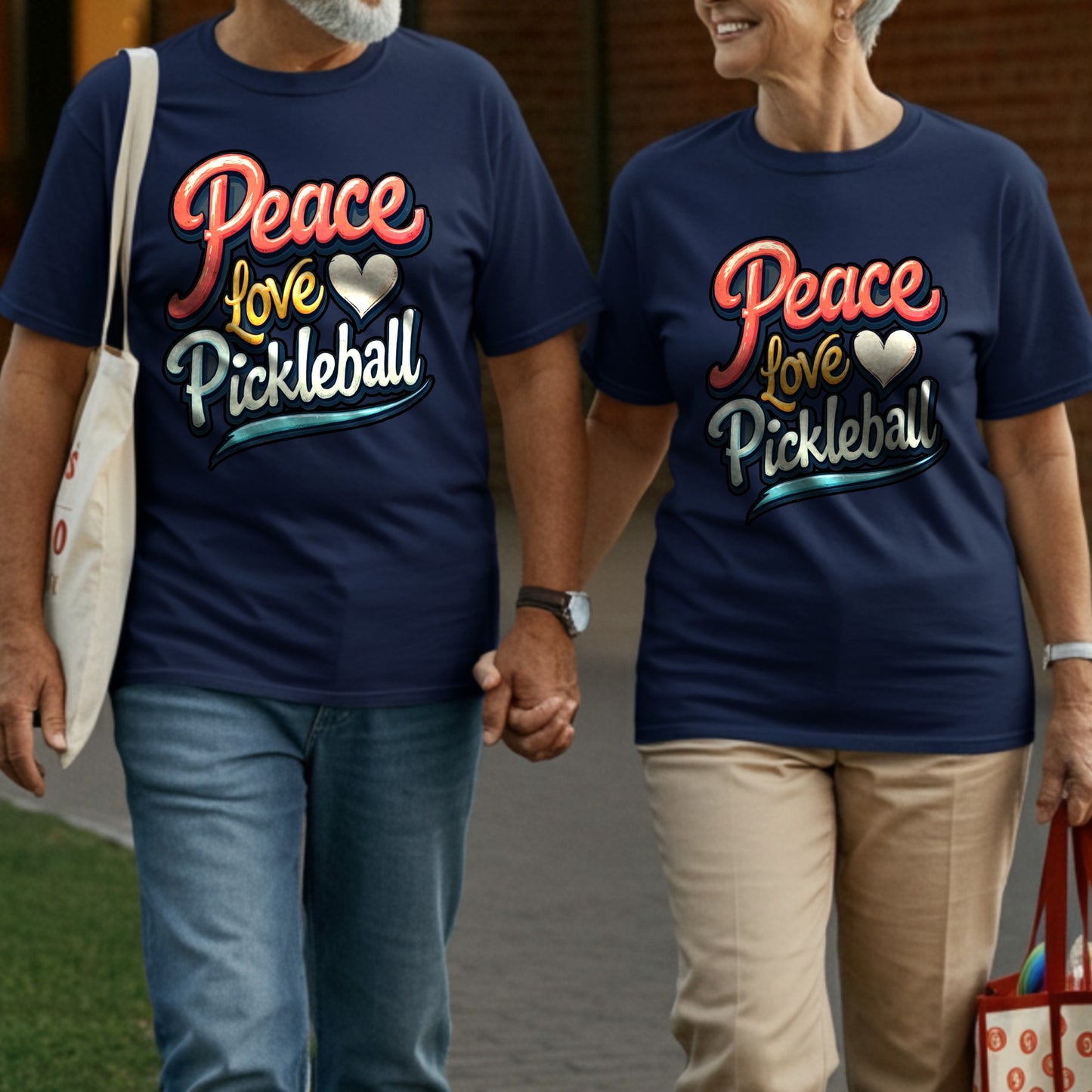 Peace Love Pickleball Graphic Print Shirt product type