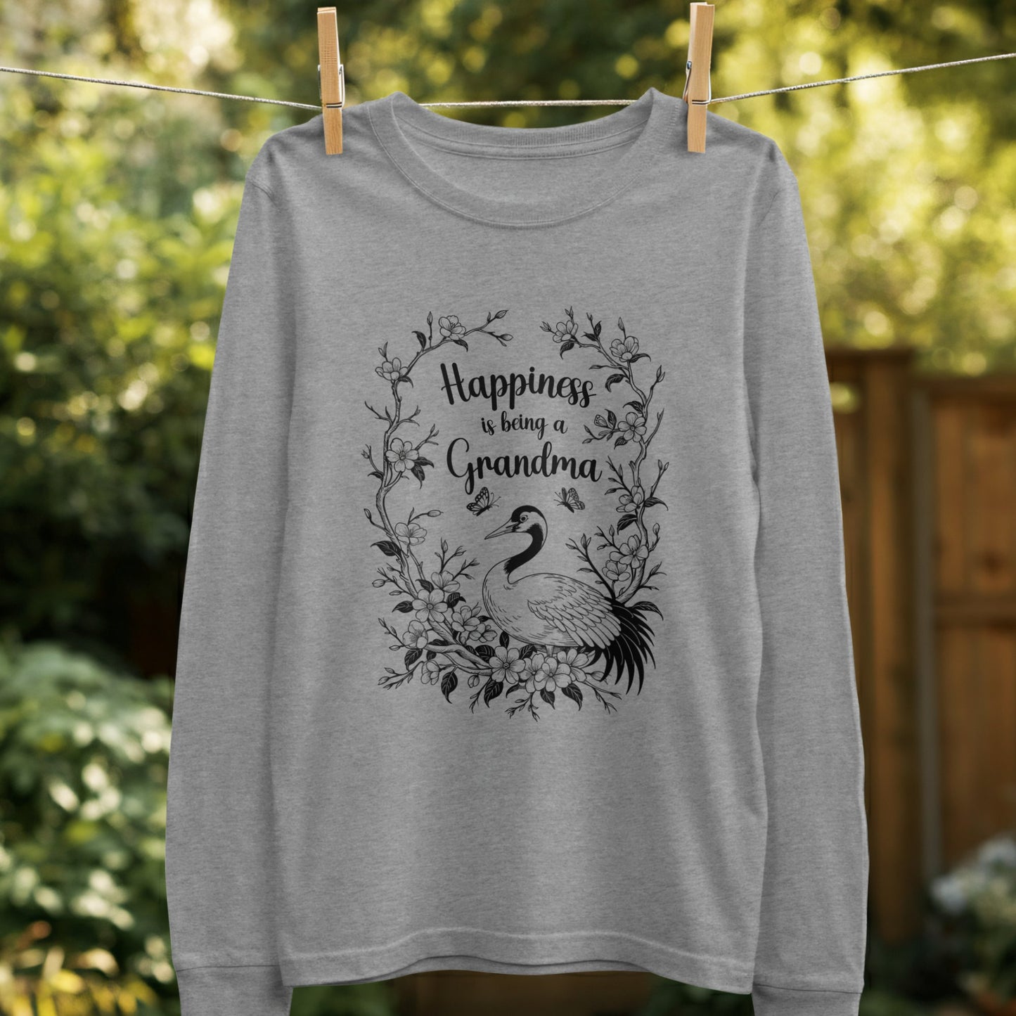 Happiness is Being a Grandma Long Sleeve Shirt product type