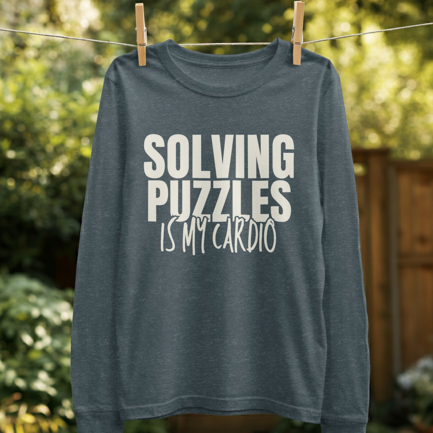 Solving Puzzles Is My Cardio Long Sleeve Shirt product