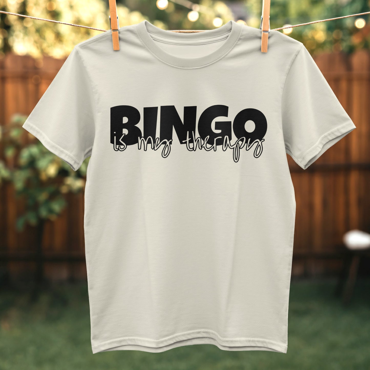 Bingo Is My Therapy Printed T-Shirt product type