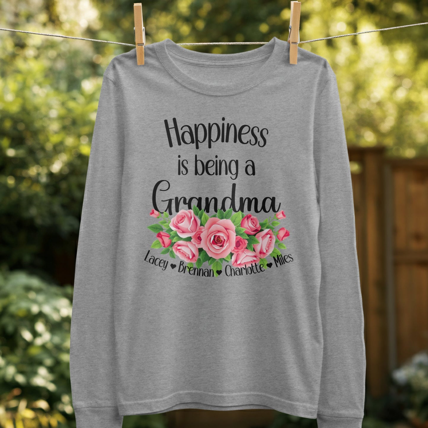 Happiness is Being a Grandma Floral Shirt product