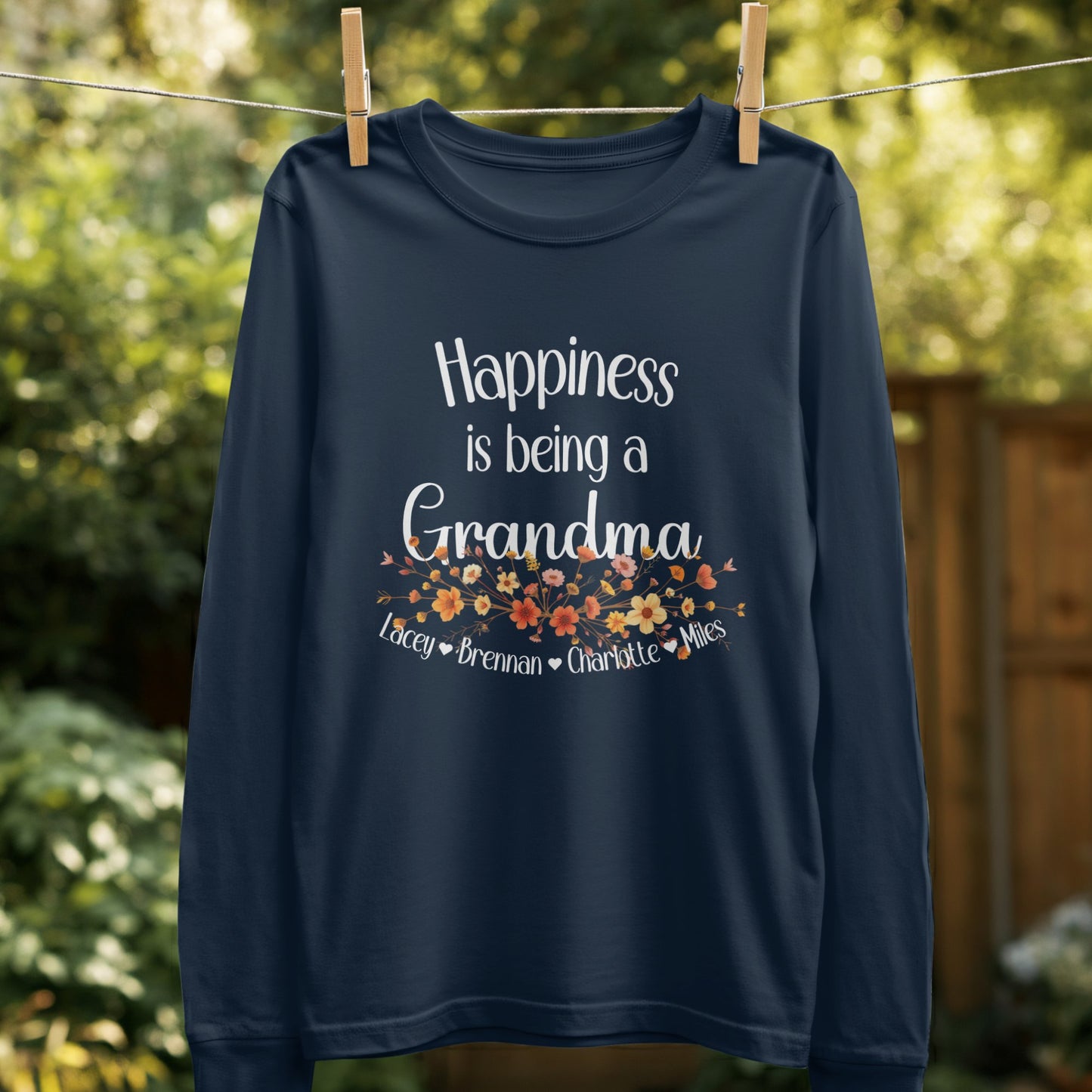 Happiness is being a Grandma long sleeve product type