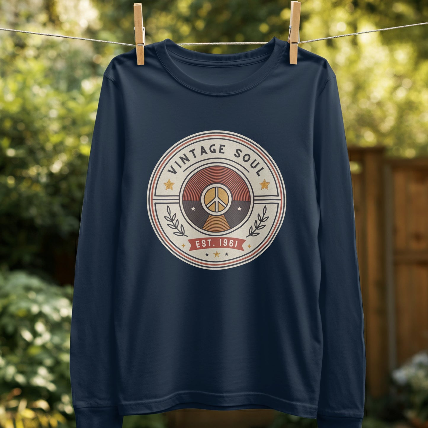 Vintage Soul Peace Emblem Long Sleeve Shirt product