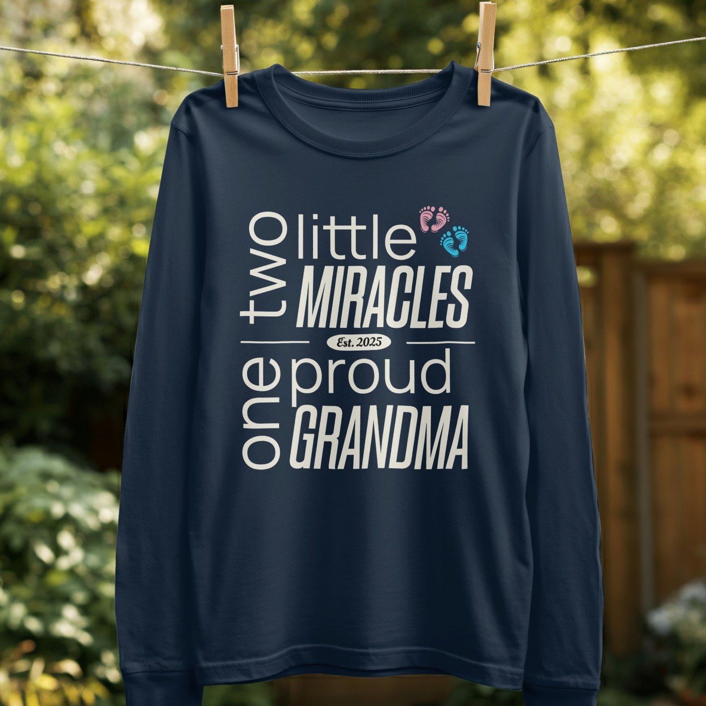 Two Little Miracles One Proud Grandma Shirt product