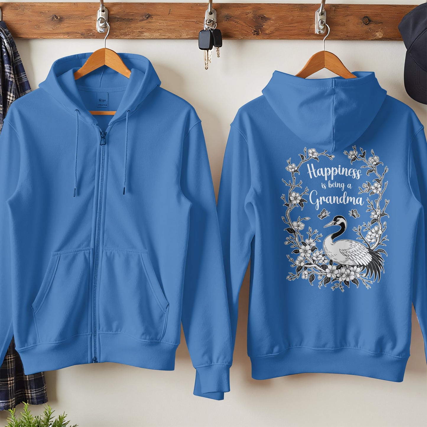 Happiness is Being a Grandma Zip Hoodie product