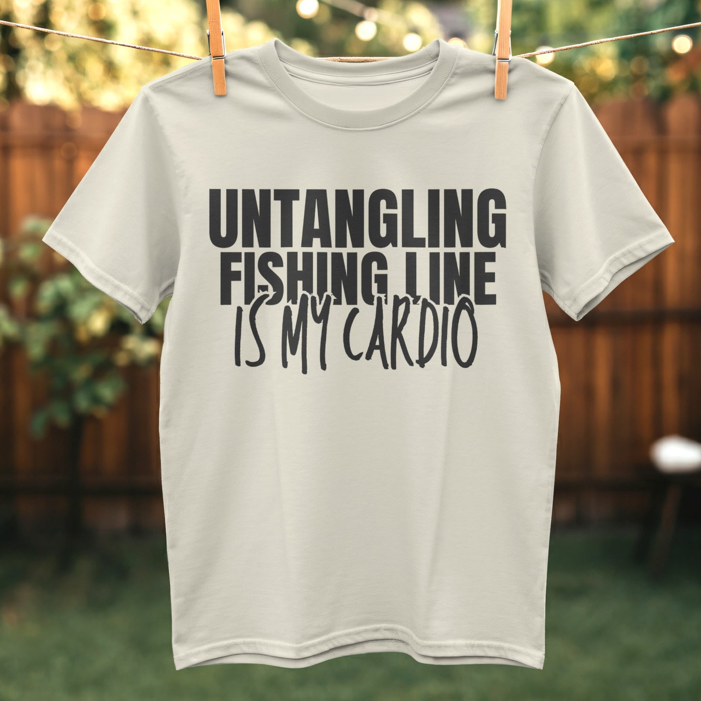 Untangling Fishing Line Is My Cardio T-shirt product
