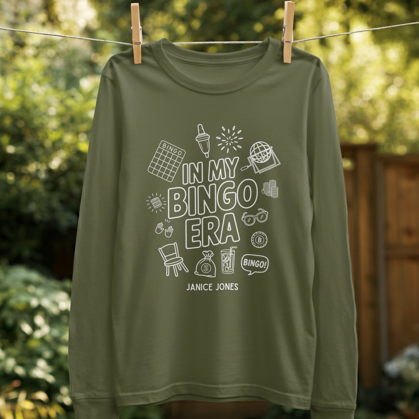 In My Bingo Era Graphic Long Sleeve Shirt product