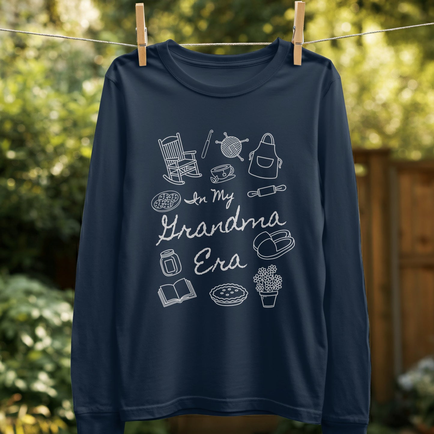 In My Grandma Era Themed Long Sleeve Shirt product