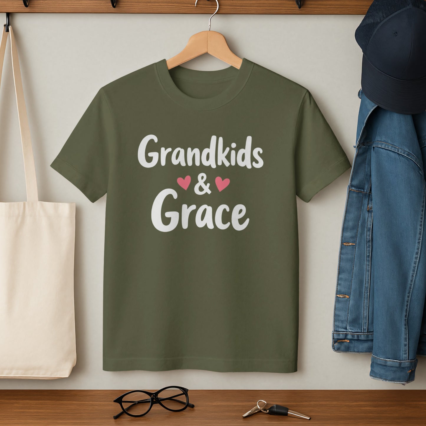 Grandkids and Grace Heart Design T-Shirt product type