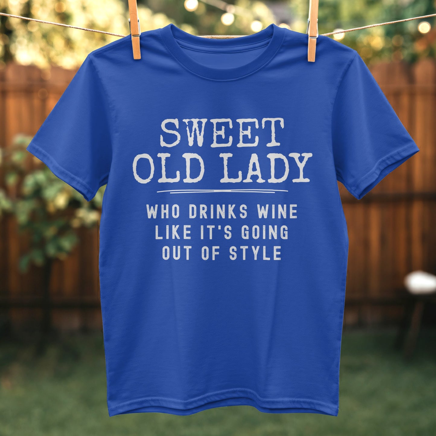 Sweet Old Lady Who Drinks Wine Out of Style product type
