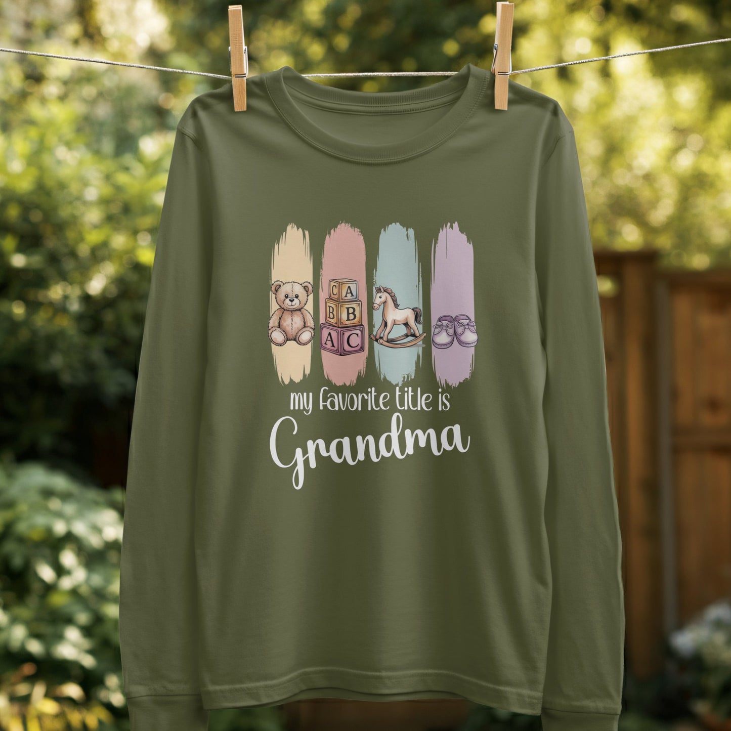 My Favorite Title Is Grandma Long Sleeve Shirt product type