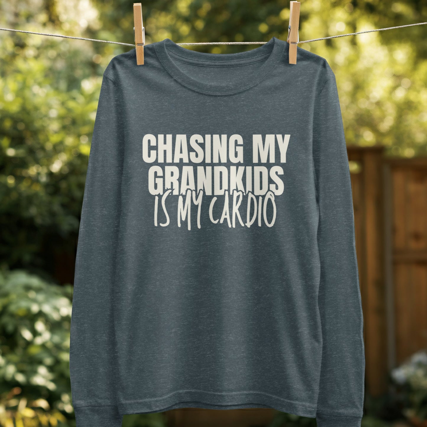 Chasing My Grandkids Is My Cardio Long Sleeve Shirt product type