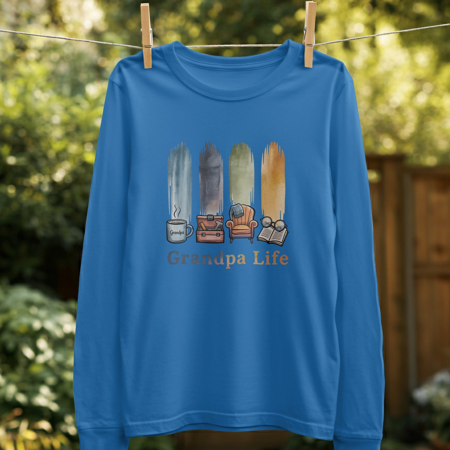Grandpa Life Long Sleeve Shirt Product
