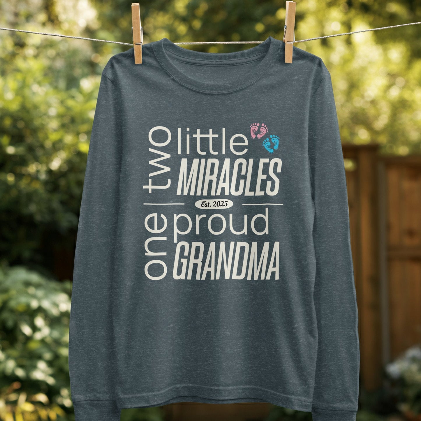 Proud Grandma of Two Little Miracles Sweatshirt Product