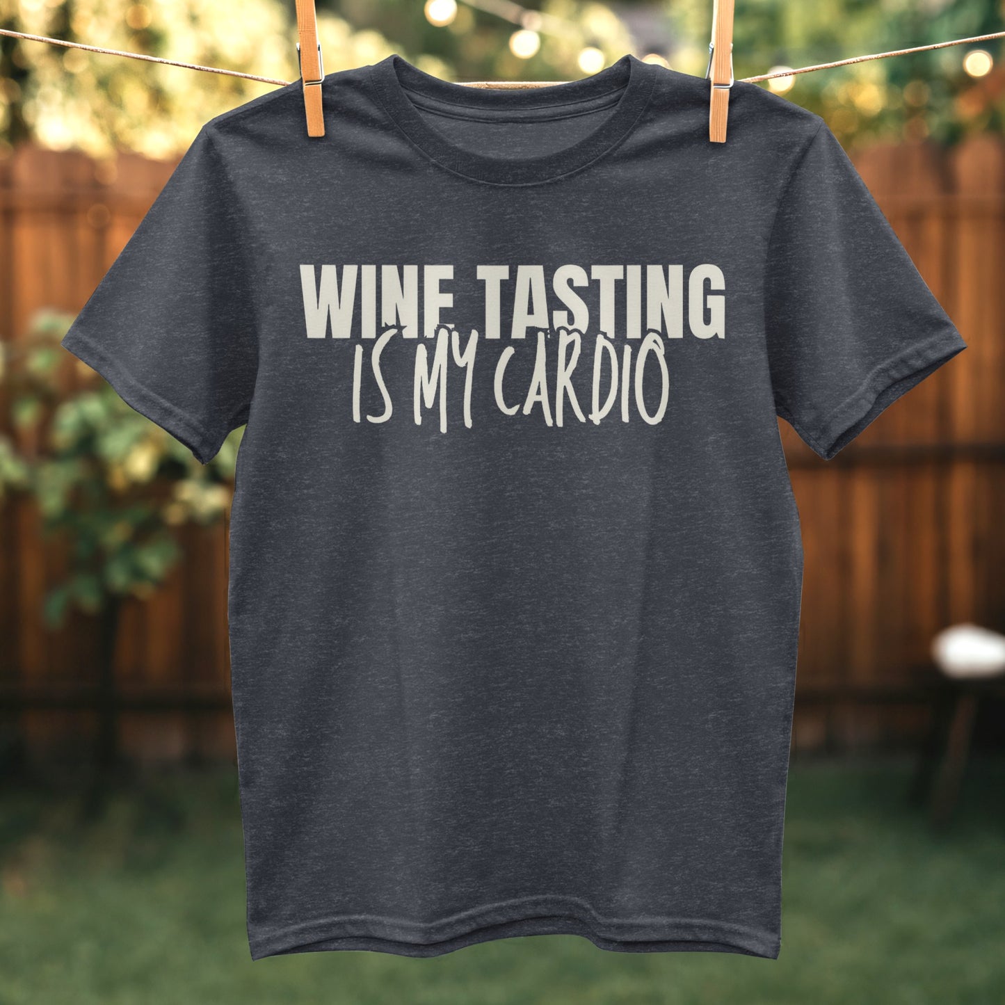 Wine Tasting Is My Cardio Slogan T-Shirt product type