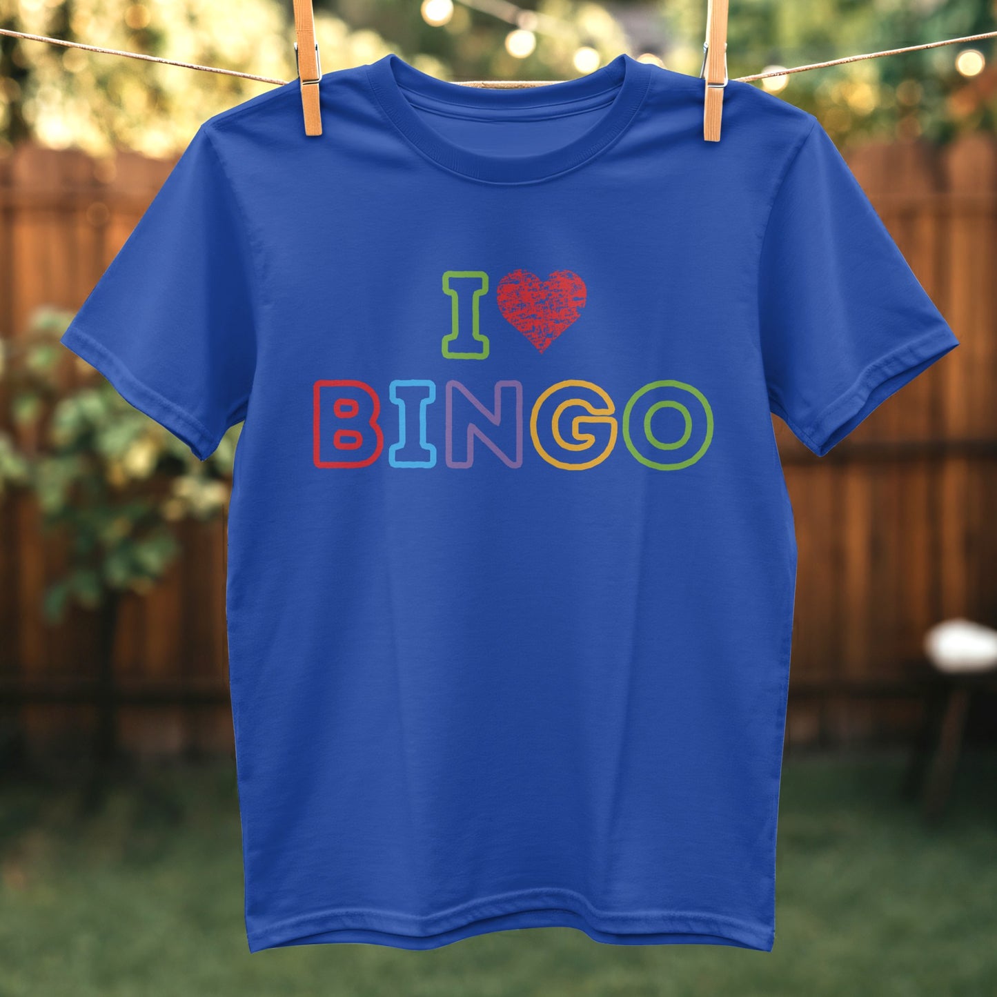 I Love Bingo Graphic Shirt Fun Casual Wear Product Type