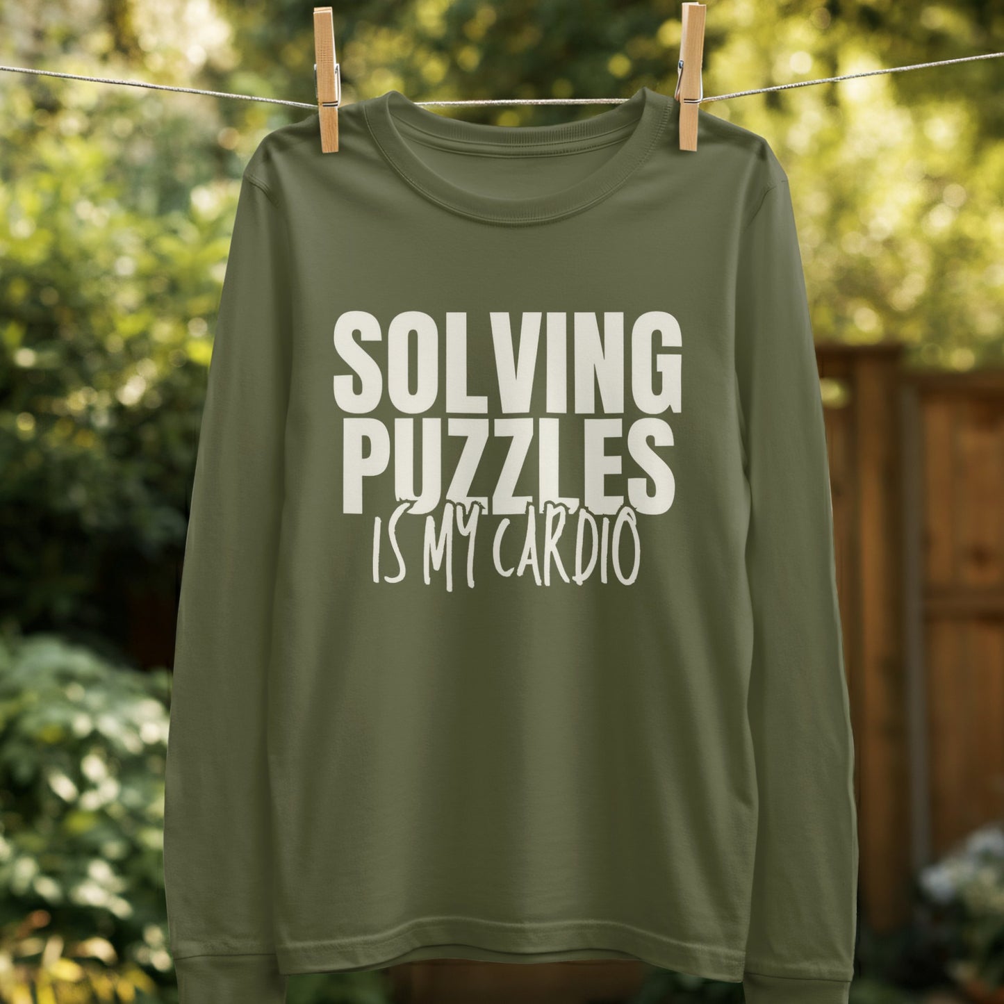 Solving Puzzles Is My Cardio Long Sleeve Shirt product