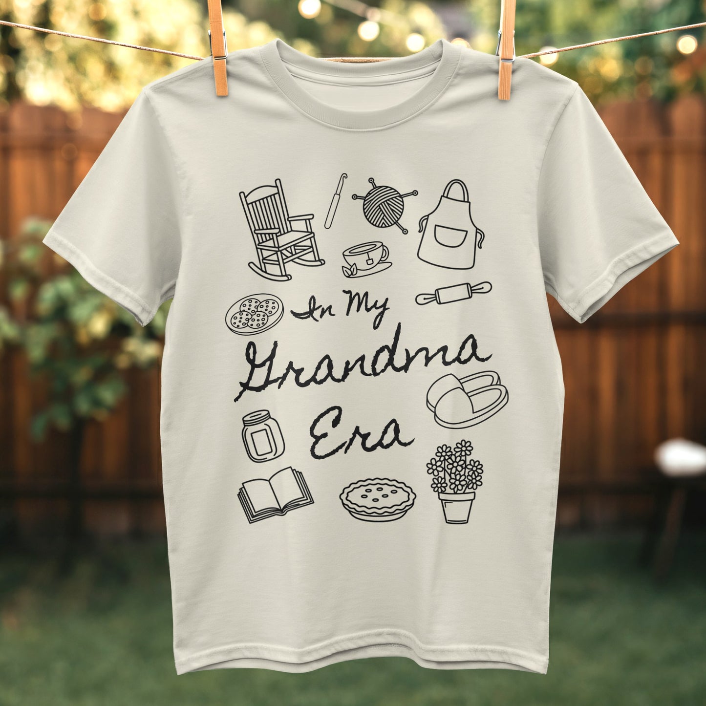 In My Grandma Era Cute Nostalgic Printed T-Shirt product