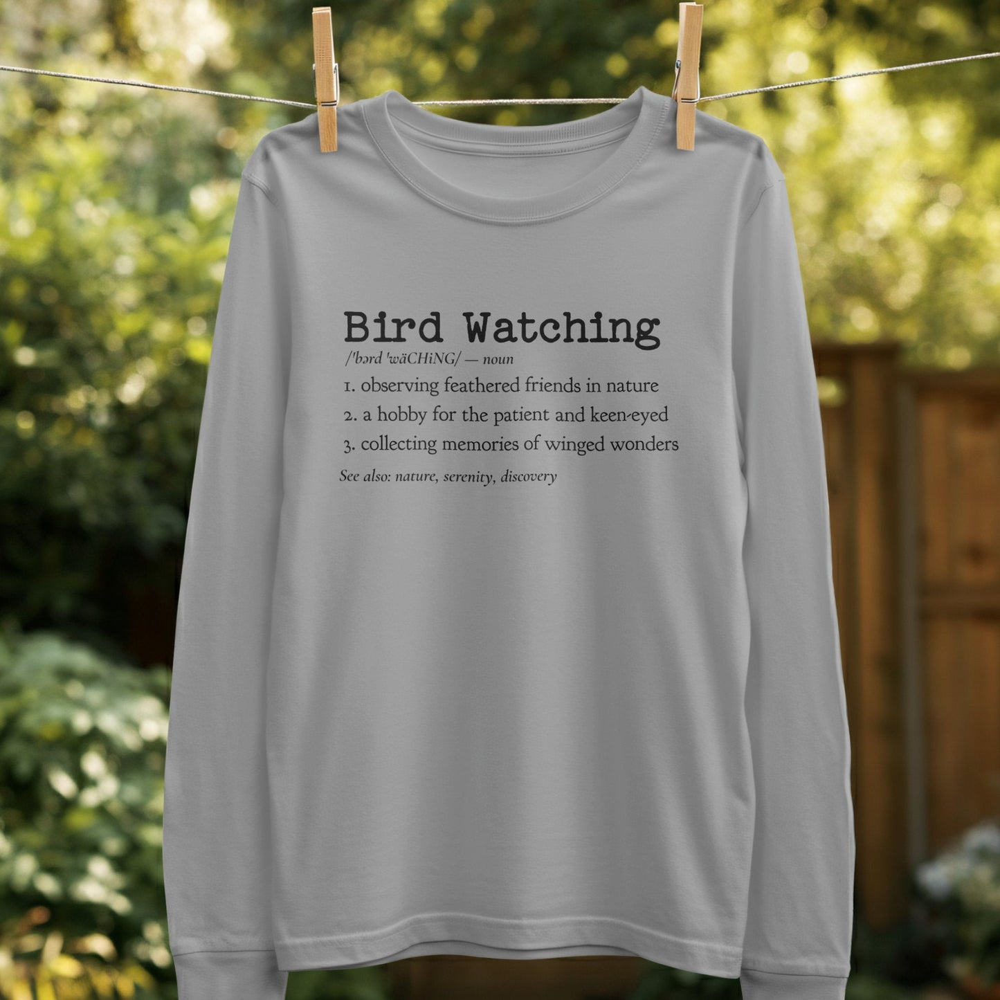 Bird Watching Definition Long Sleeve Shirt product
