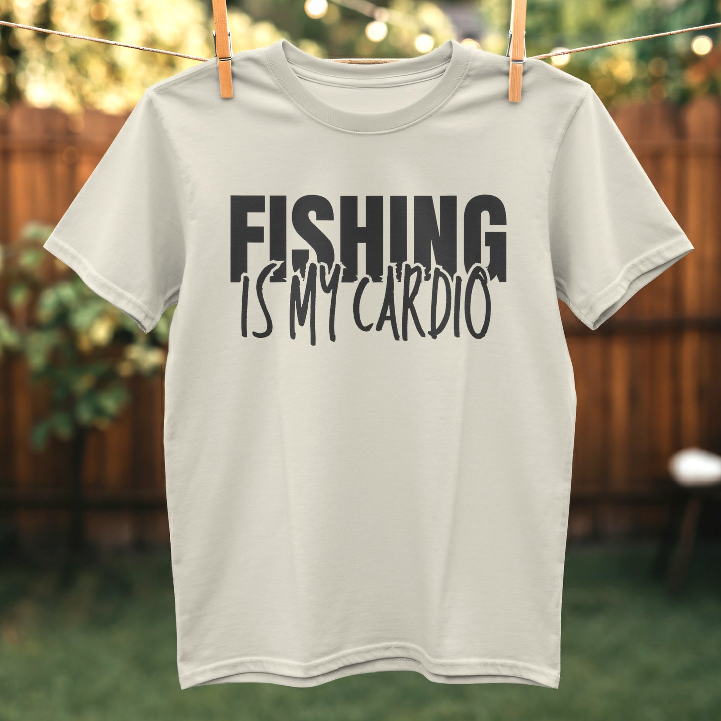Fishing Is My Cardio Graphic Printed T-shirt product type