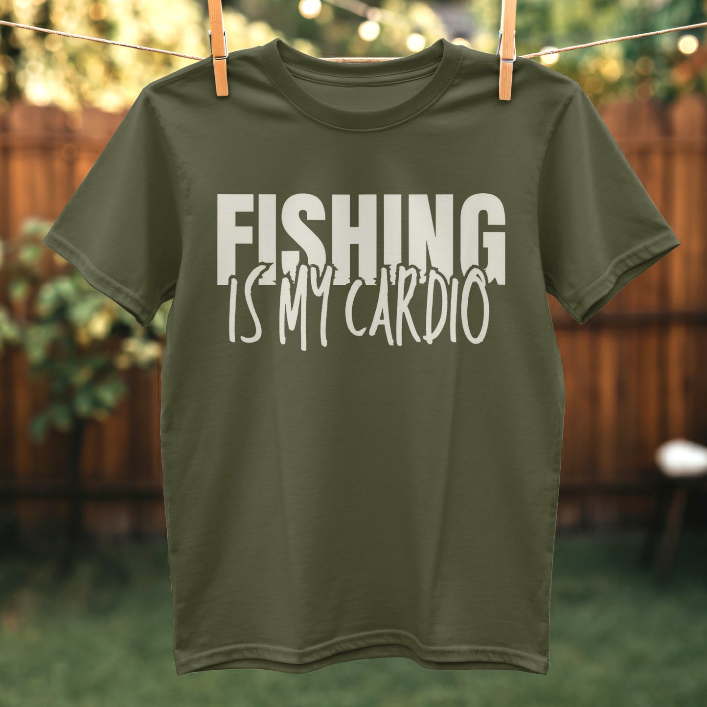 Fishing Is My Cardio Graphic T-shirt product type
