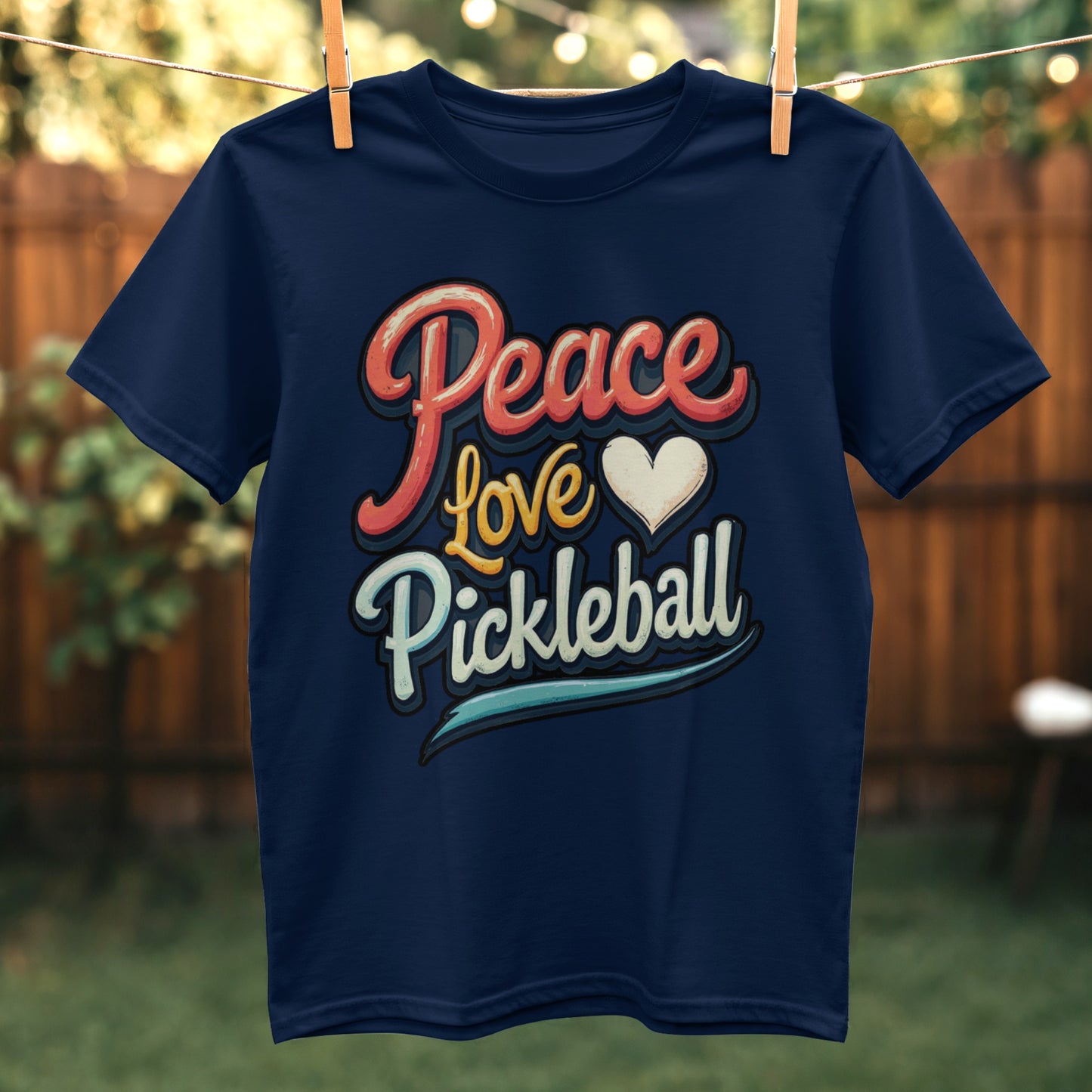 Peace Love Pickleball Graphic T-shirt product