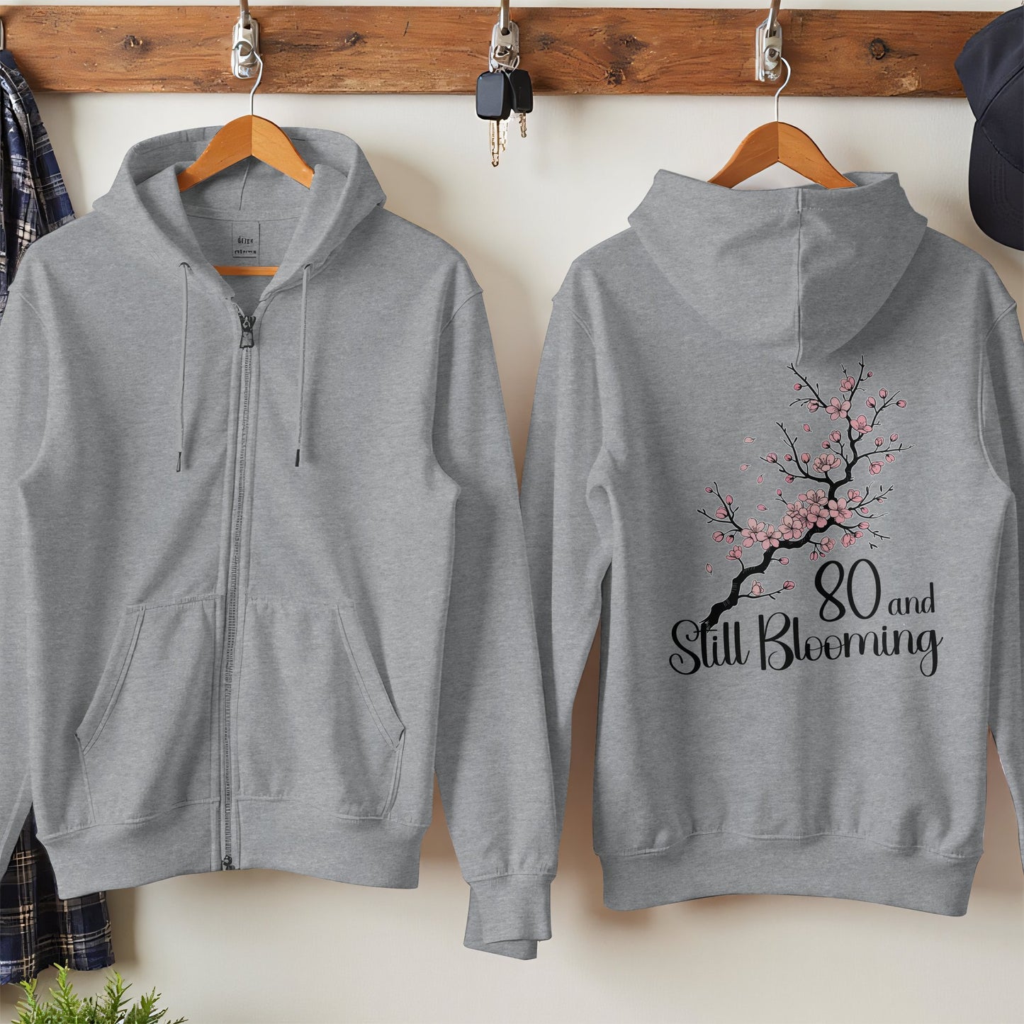 80 and Still Blooming Cherry Blossom Hoodie product