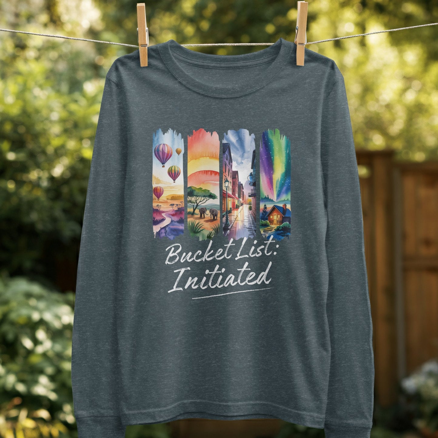 Bucket List Initiated Hot Air Balloon Scene Shirt product