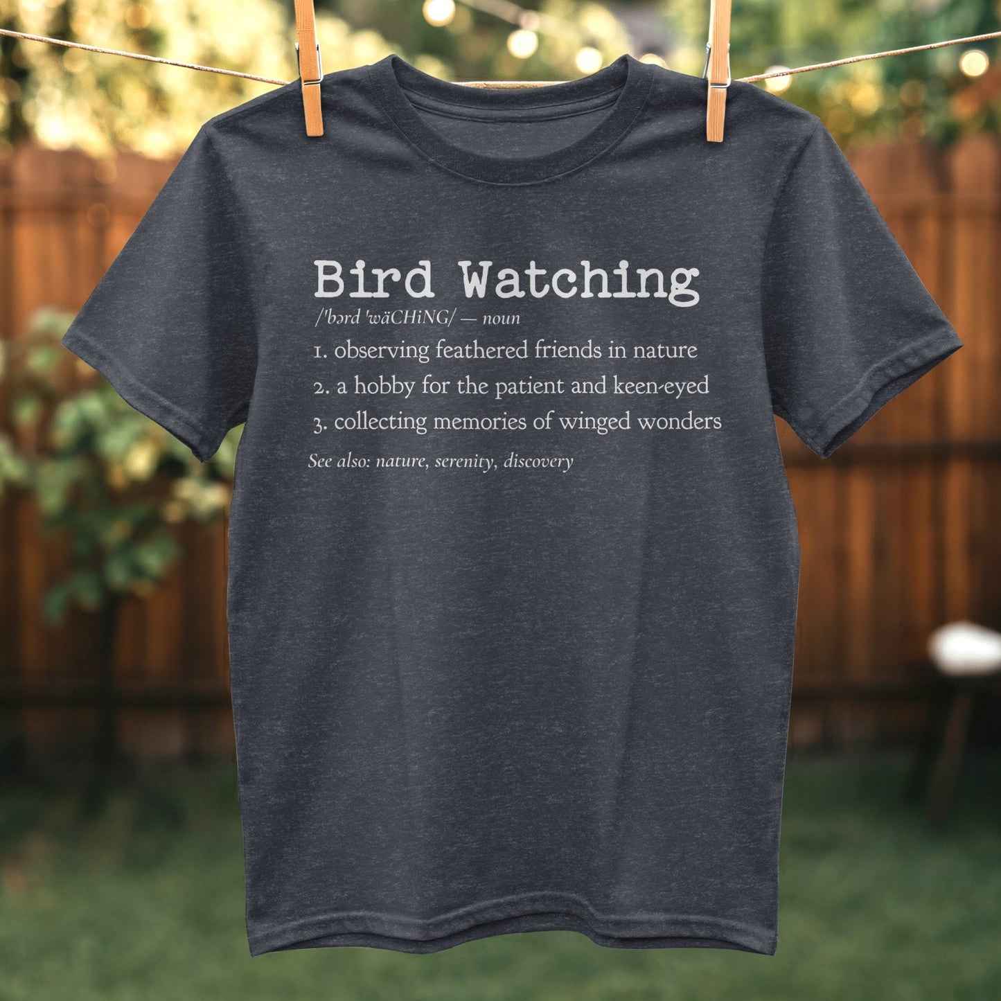 Bird Watching Definition Graphic Tee Shirt product