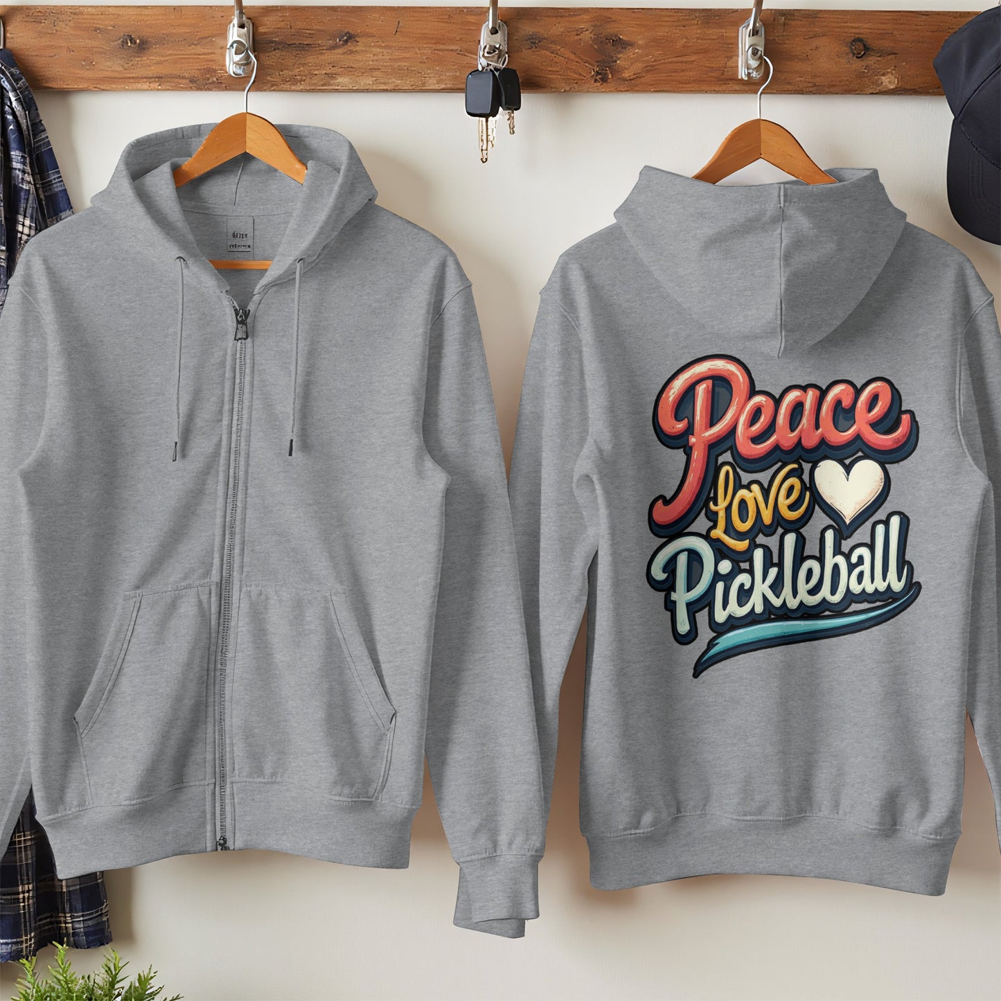 Peace Love Pickleball Graphic Hoodie product