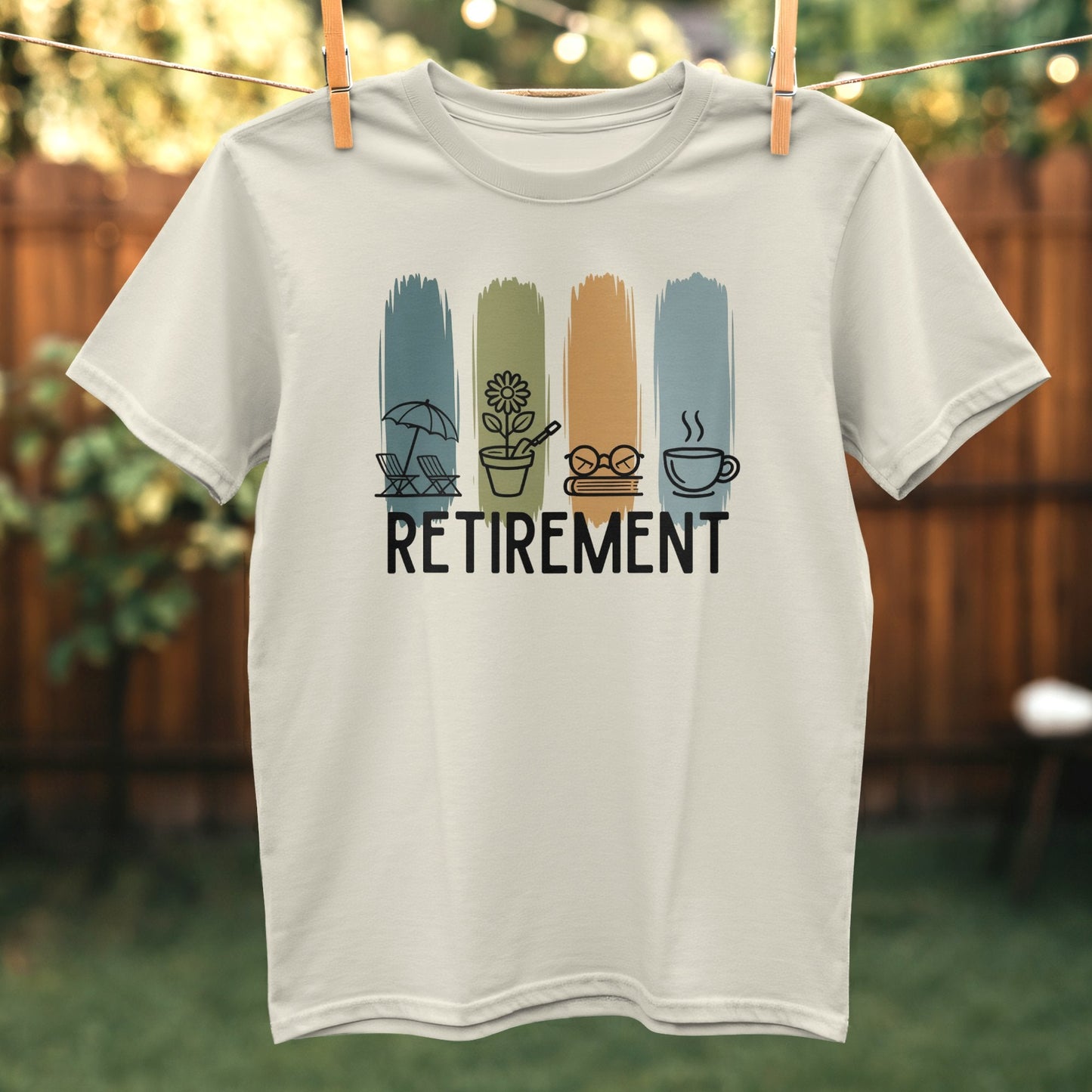 Retirement Themed Graphic Printed T-Shirt Product