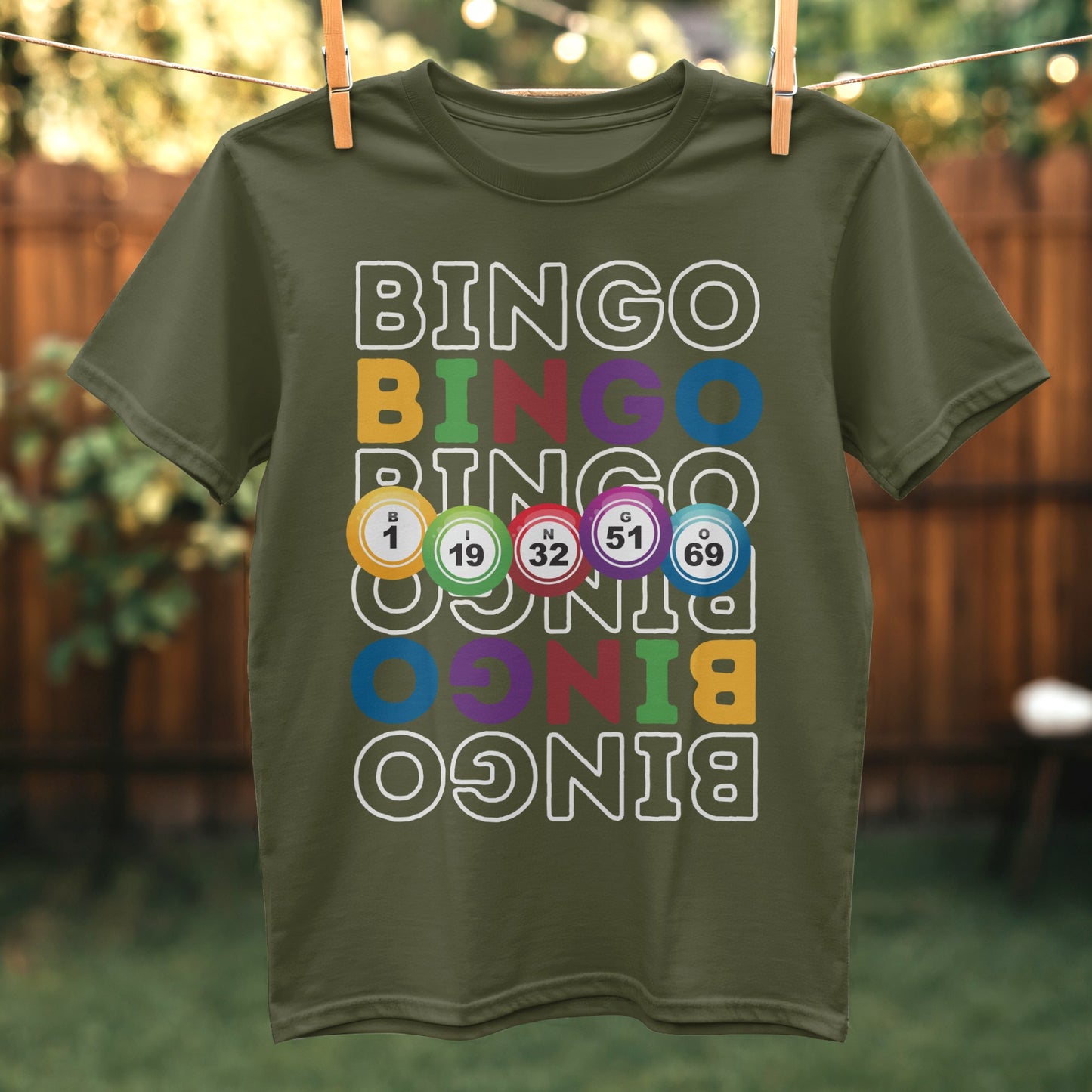 Bingo Theme Graphic Short Sleeve T-shirt product type