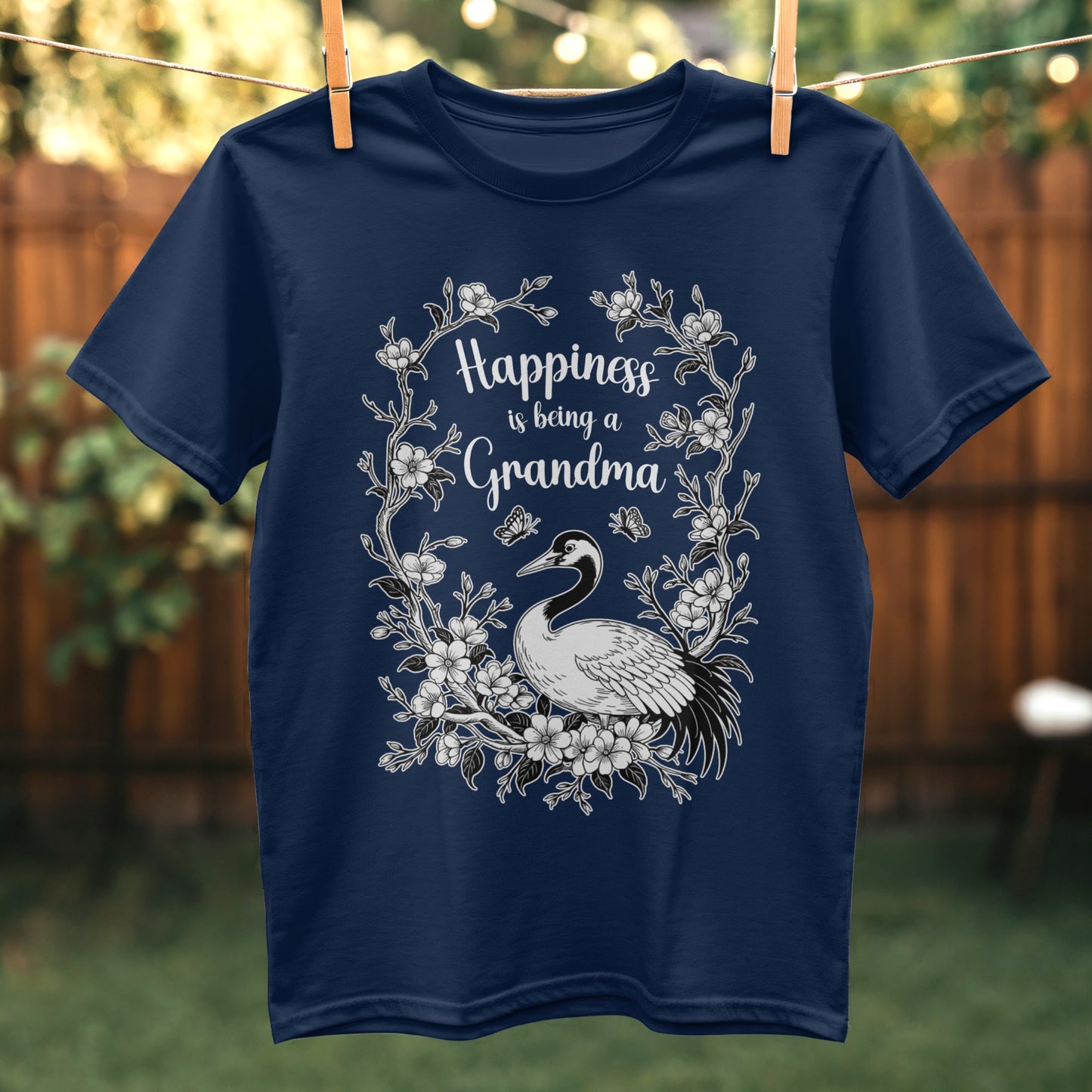 Happiness is being a Grandma graphic t-shirt product type
