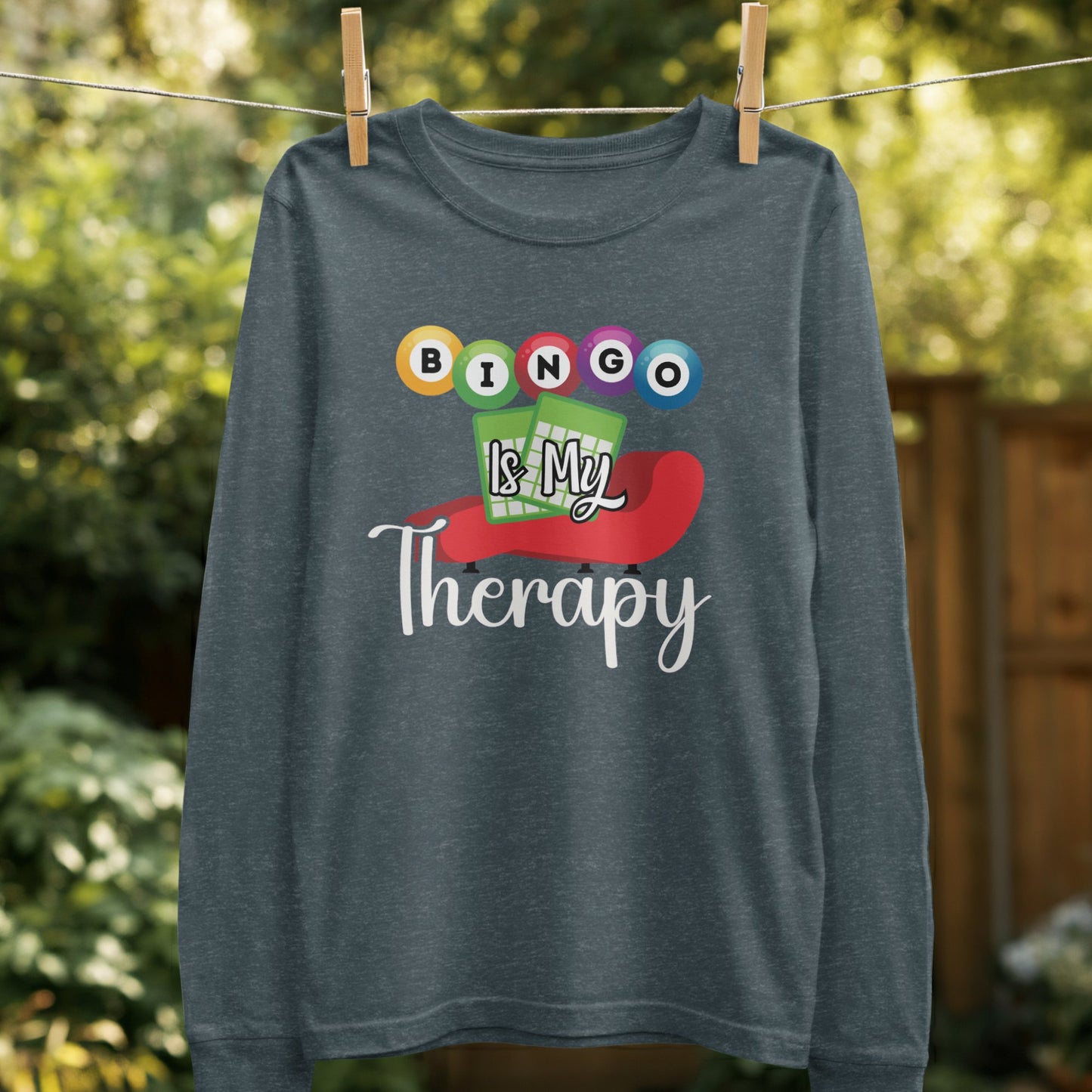 Bingo Is My Therapy Graphic Sweater product type