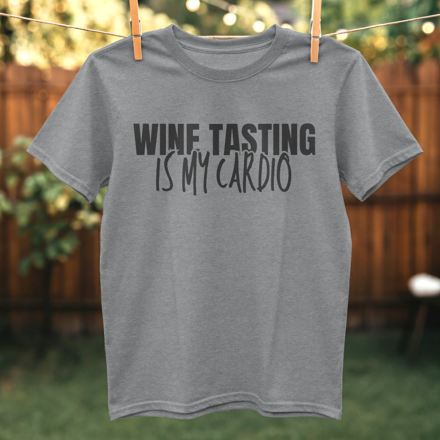 Wine Tasting Is My Cardio Graphic T-Shirt product type