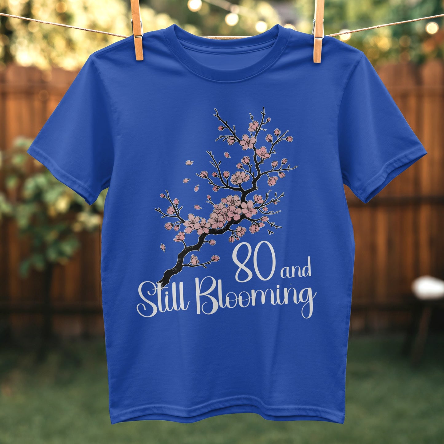 80 and Still Blooming Cherry Blossom T-Shirt product type