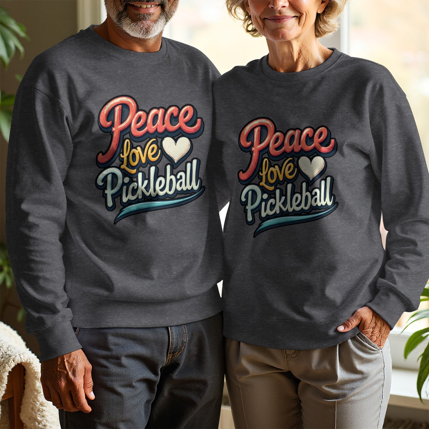 Peace Love Pickleball Graphic Sweatshirt product type