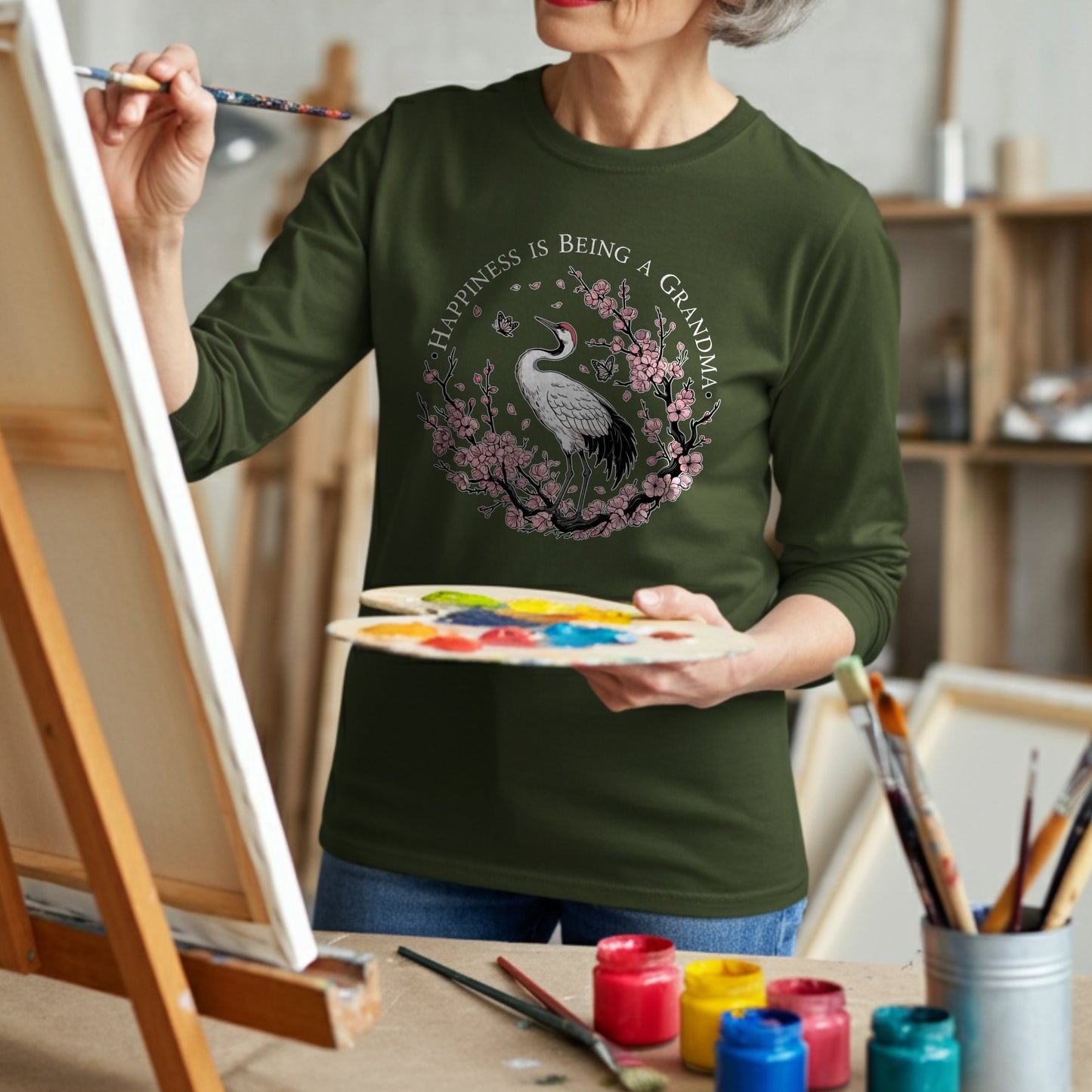Happiness Is Being A Grandma with Bird Art product type
