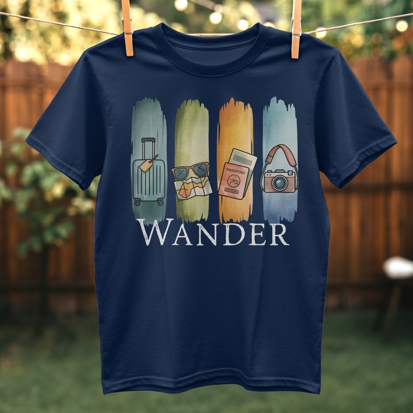 Wander Travel Icons Graphic Men's T-Shirt product