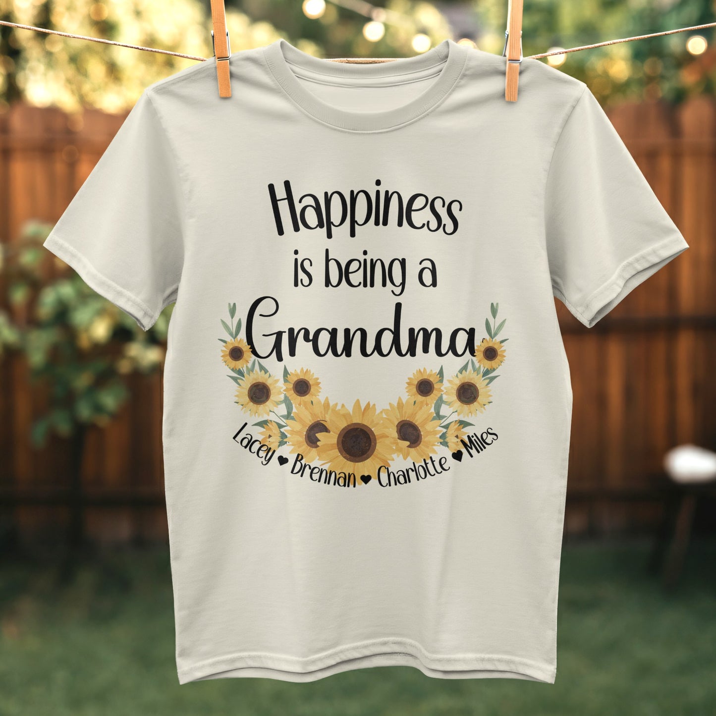 Happiness is Being a Grandma Sunflower Shirt product