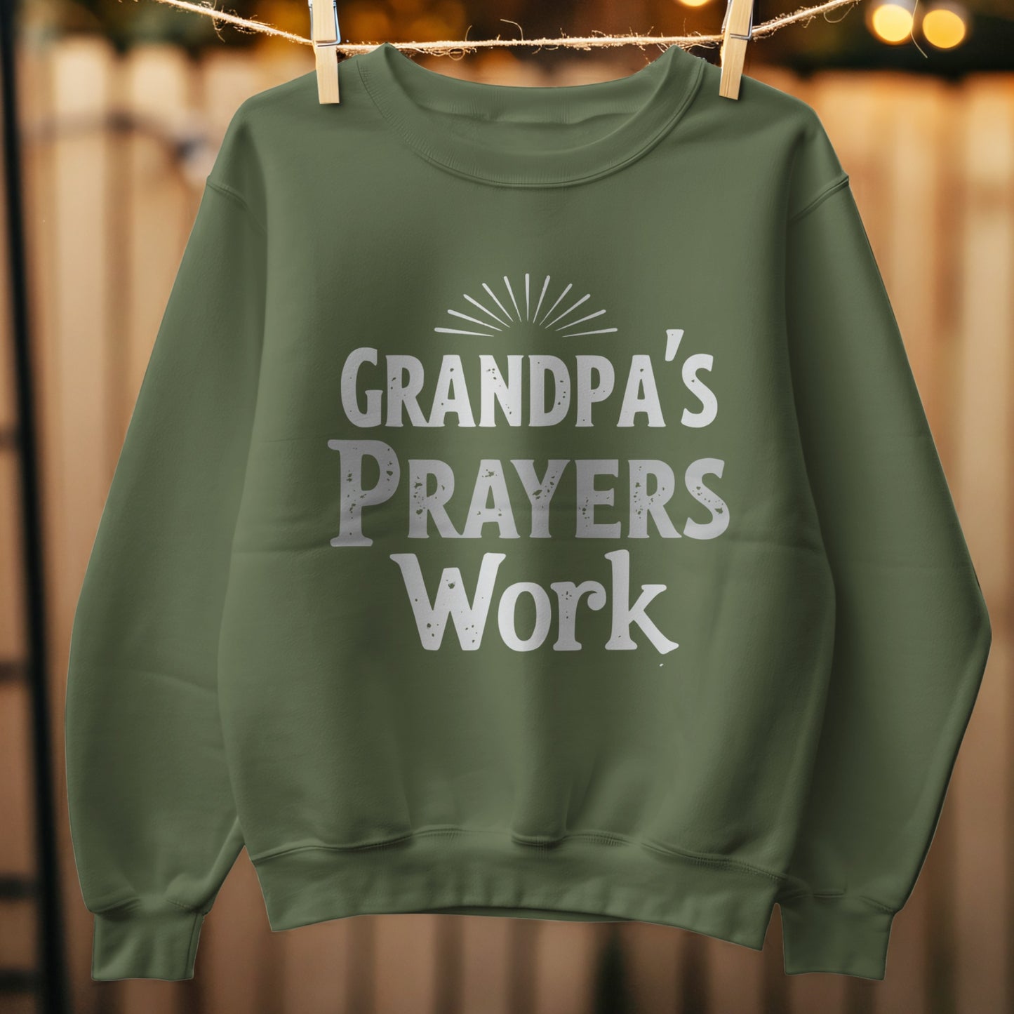 Grandpa's Prayers Work Sweatshirt product type